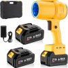 Handheld Electric Cordless Leaf Blower and 500,000RPM Mini Turbo Jet Blower with 2：4.0Ah Batteries & Charger, Lightweight for Patio, Lawn, Garage Cleaning